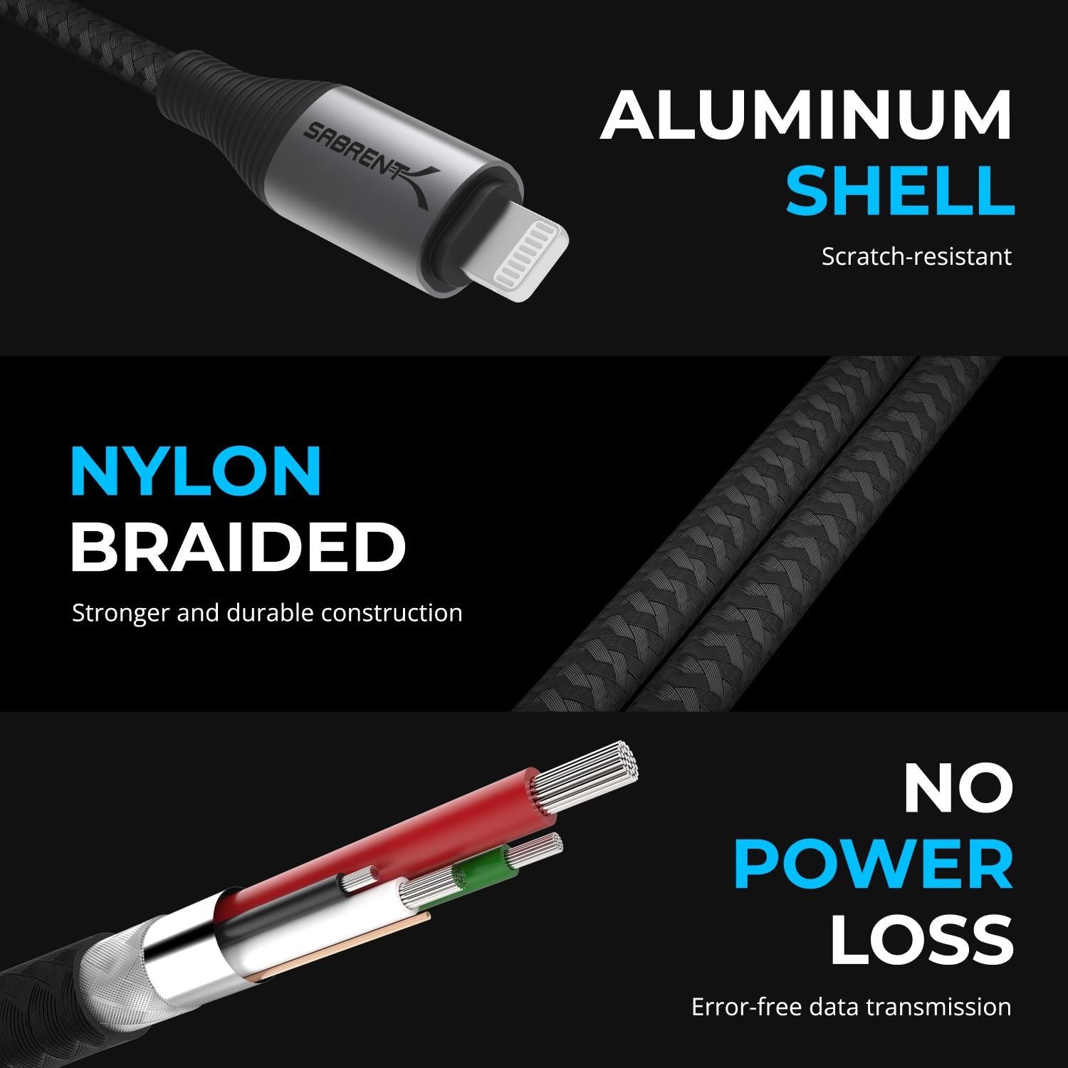 USB-C to Lightning Cable with Smart Display