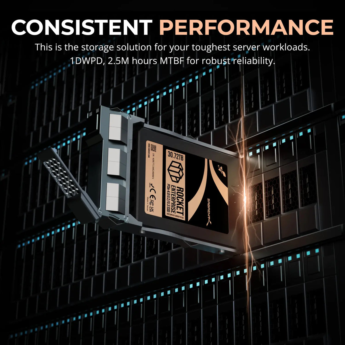 Rocket Enterprise PCIe 4.0 U.2 NVMe SSD