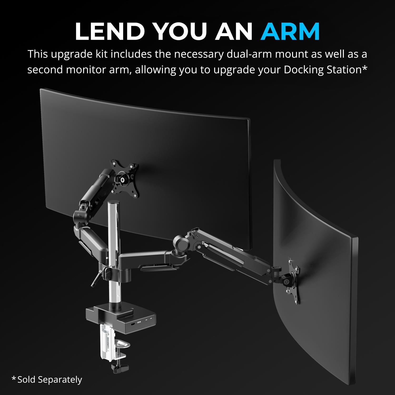 Additional Monitor Arm & Mount Upgrade Kit