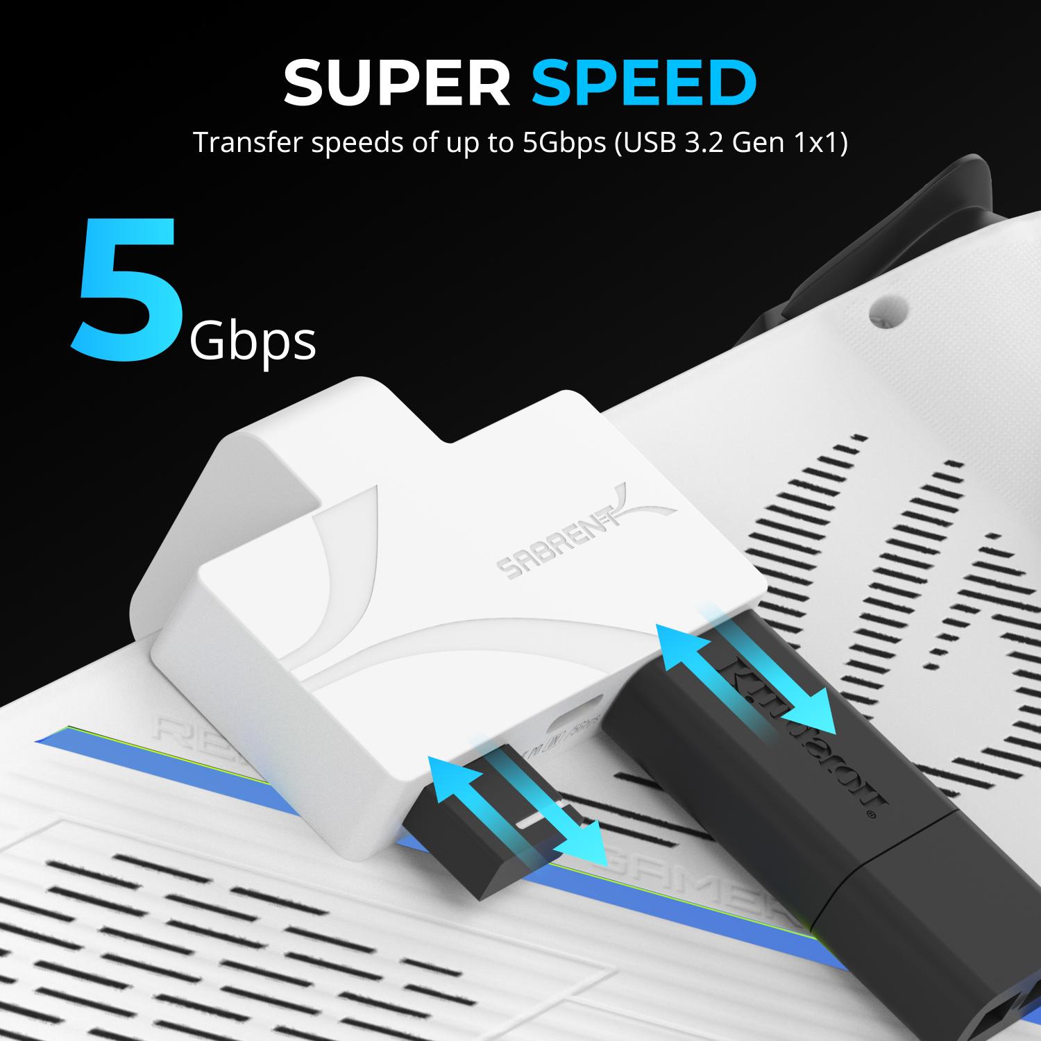 USB Type-C 3-Port Gaming Hub for ASUS ROG Ally