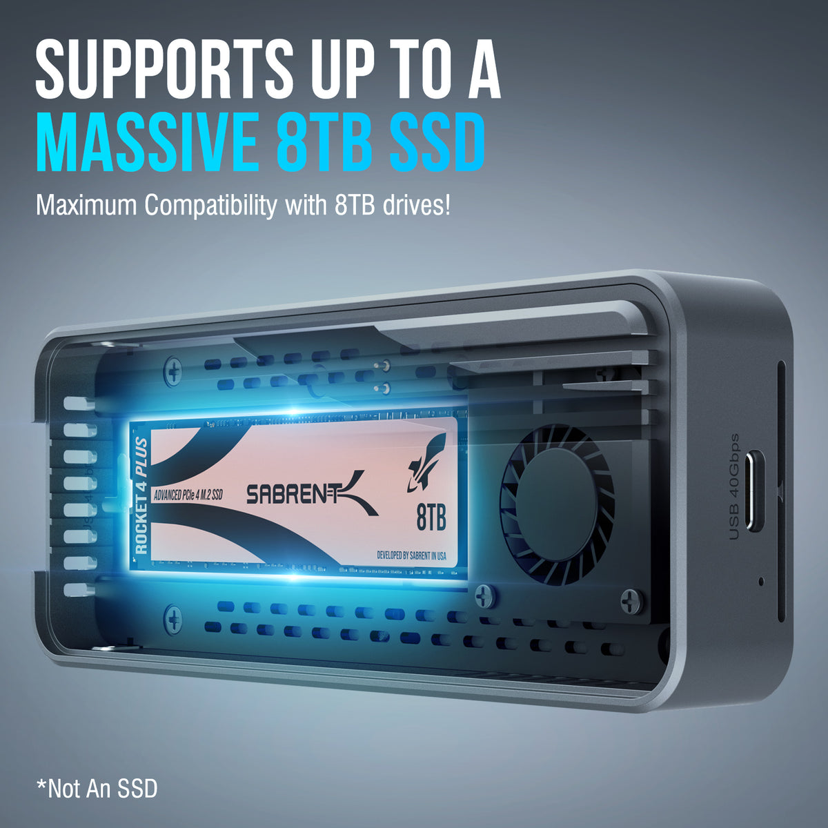 USB4 M.2 PCIe NVMe SSD Enclosure
