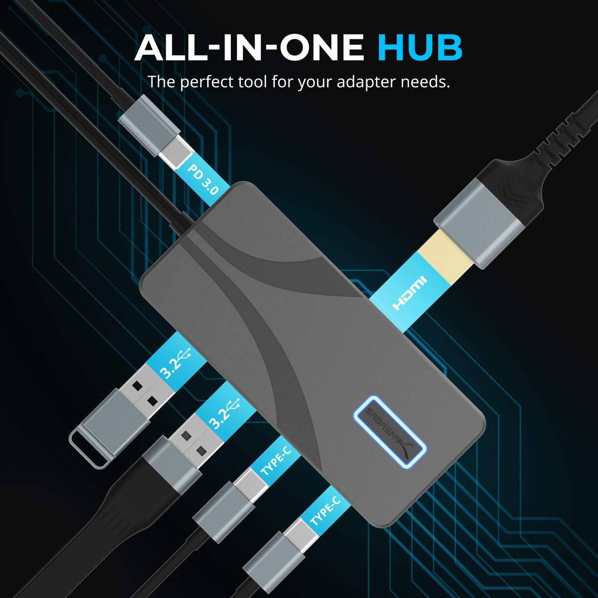 Type-C 10Gbps 5-Port Hub