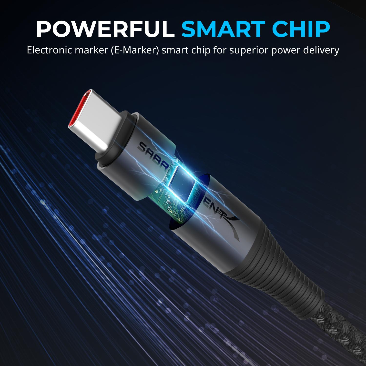 USB C to USB C Charging Cable with Smart Display