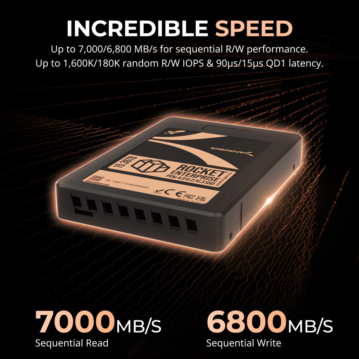 Rocket Enterprise PCIe 4.0 U.2 NVMe SSD