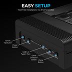 USB Type C Lay Flat Docking Station