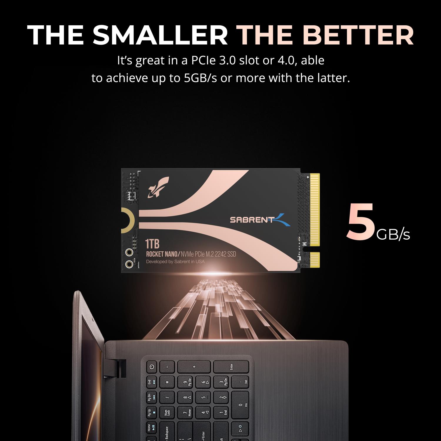 拡張カード SABRENT 2242 1TB M.2 NVMe Amazon.com: SABRENT Rocket 1TB 2242 DRAM-Less M.2 PCIe Gen 4