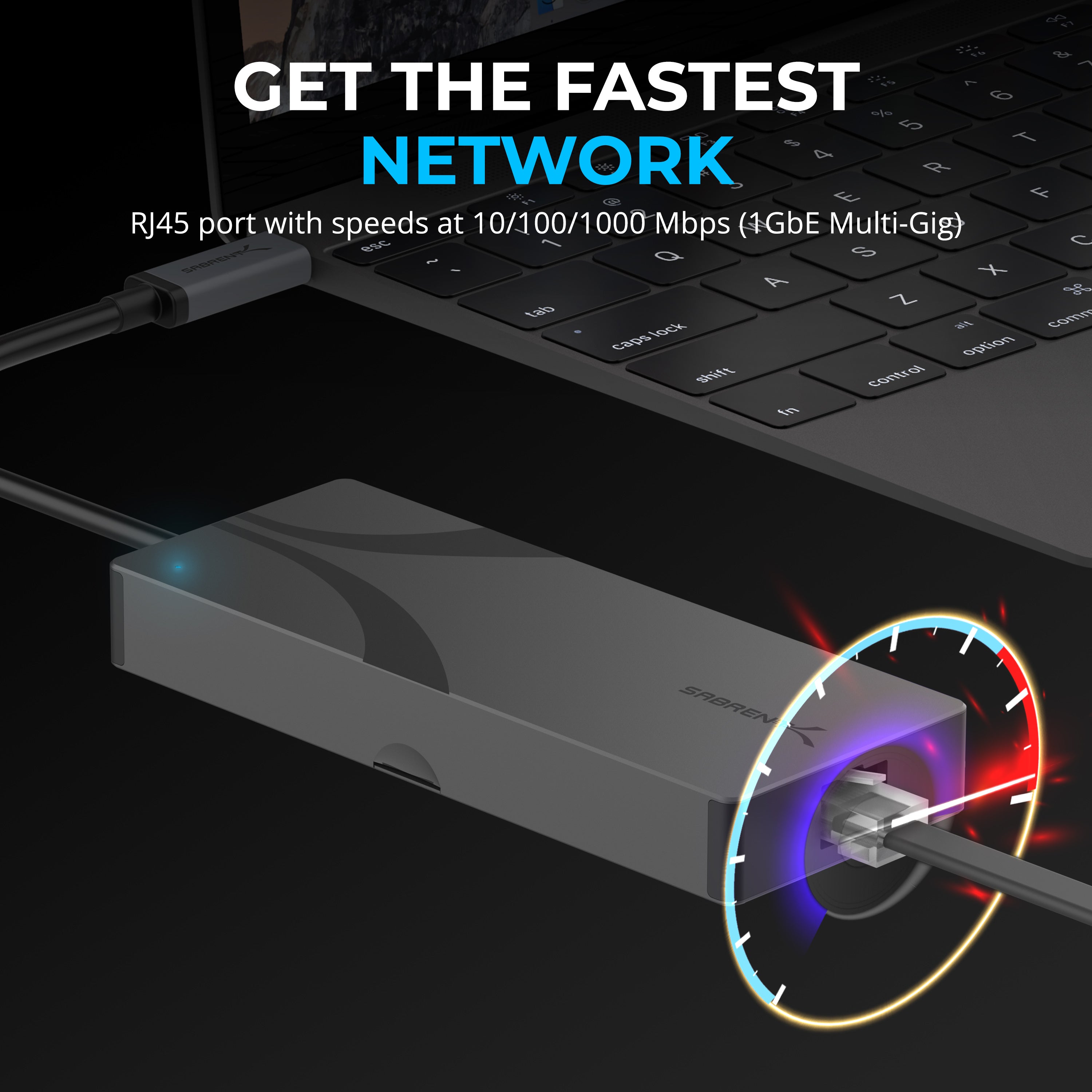 USB-C Hub, 6-Port Dock with M.2 SSD Slot