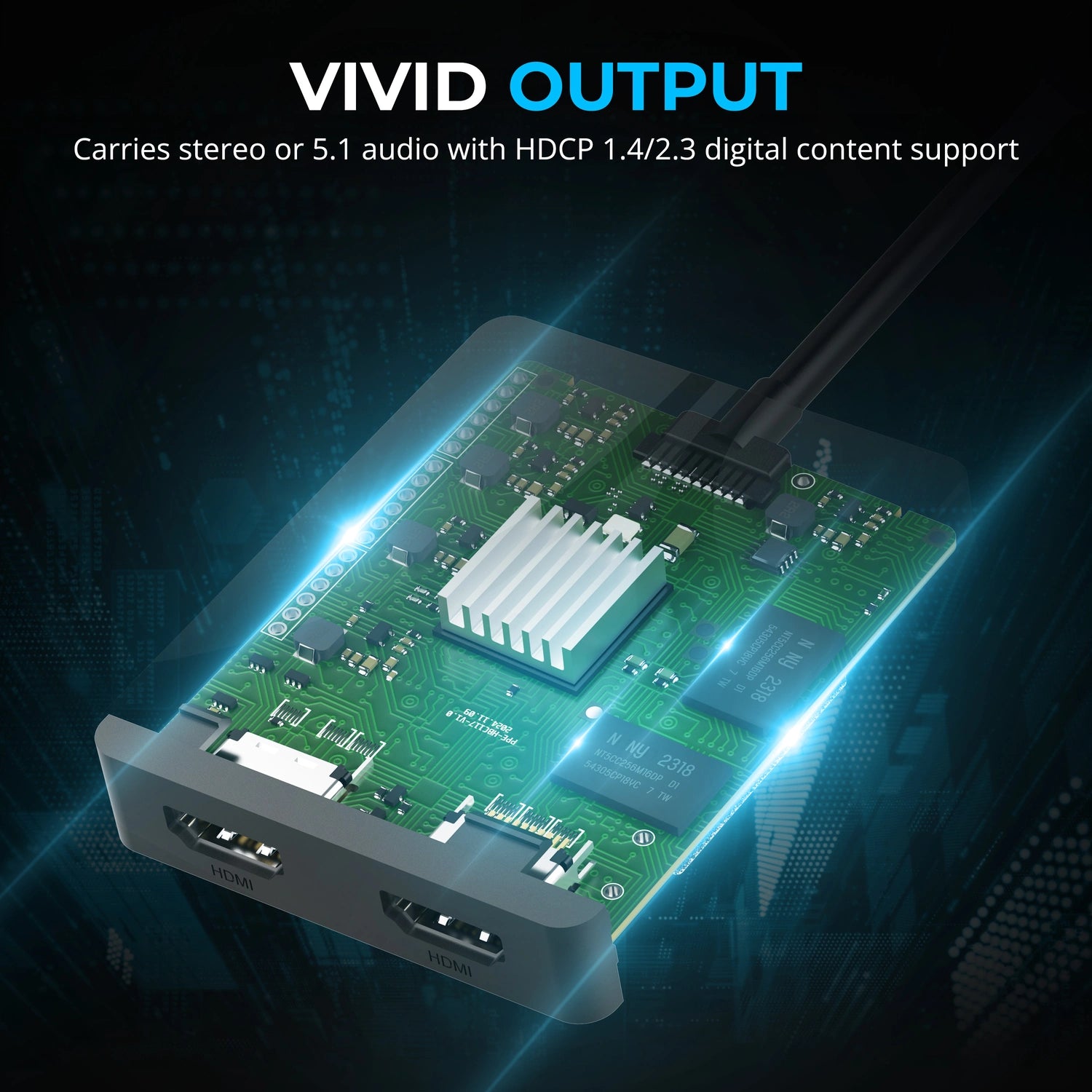 USB Type-C/A to Dual HDMI adapter