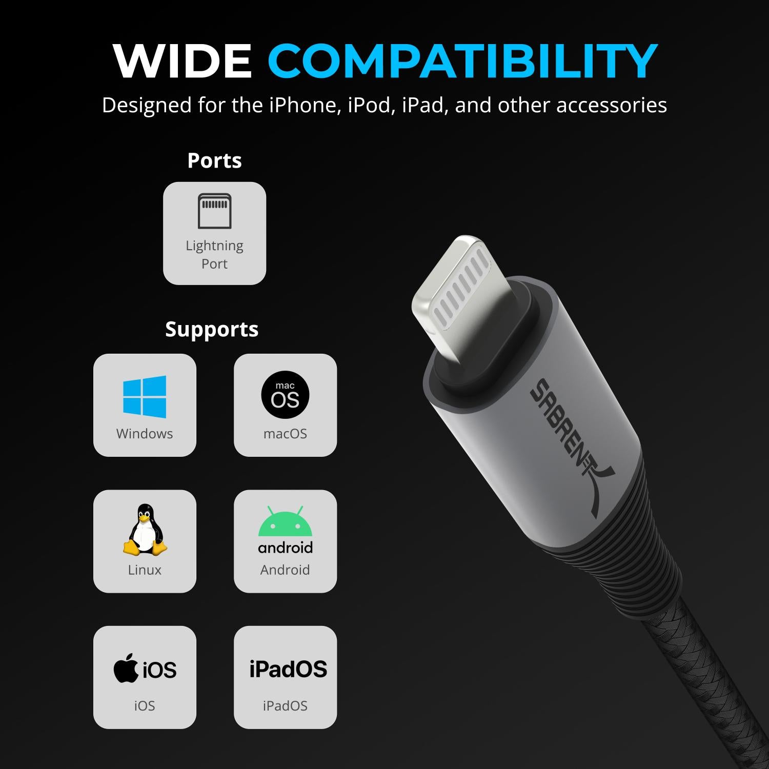 USB-C to Lightning Cable with Smart Display