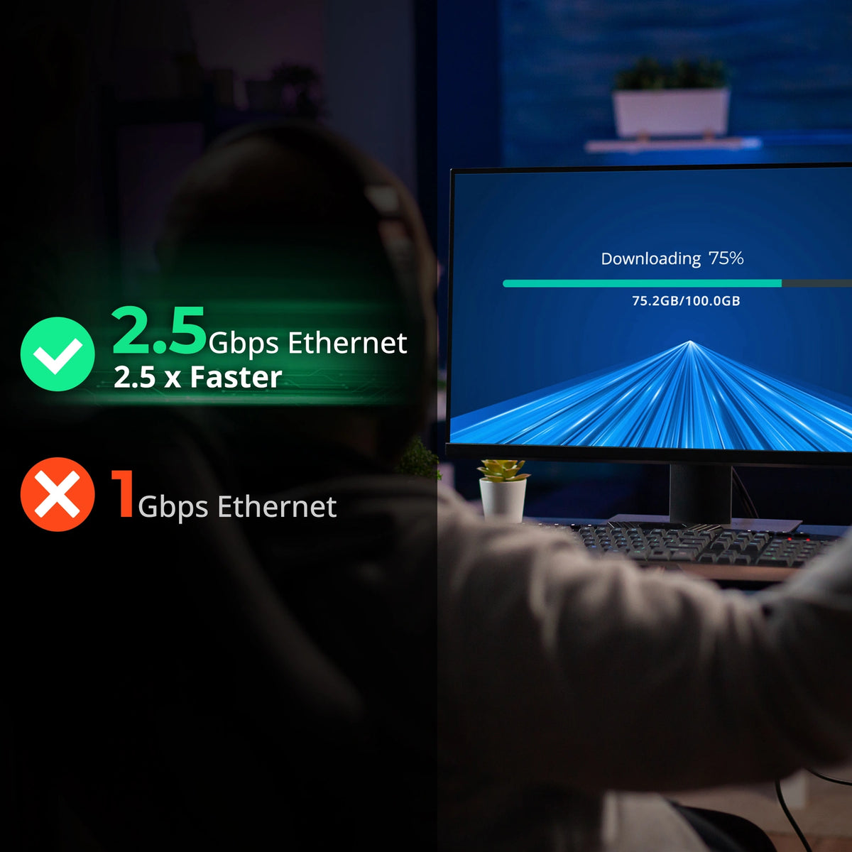 USB-A 3.0 to 2.5 Gigabit Ethernet Adapter