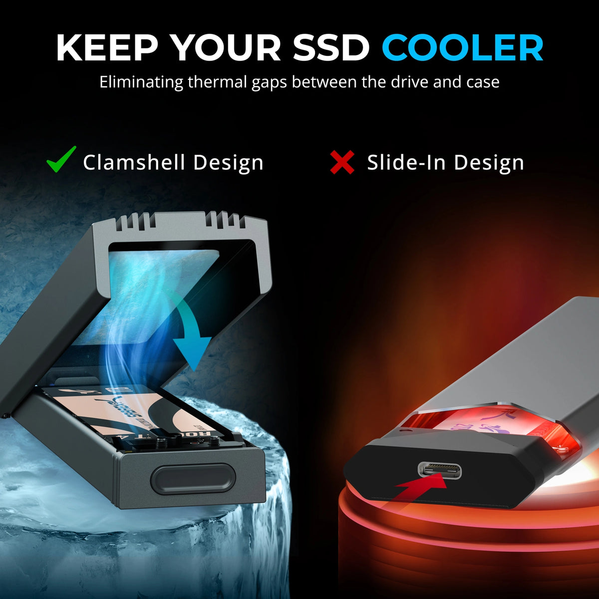USB 3.2 Type-C Tool-free Enclosure
