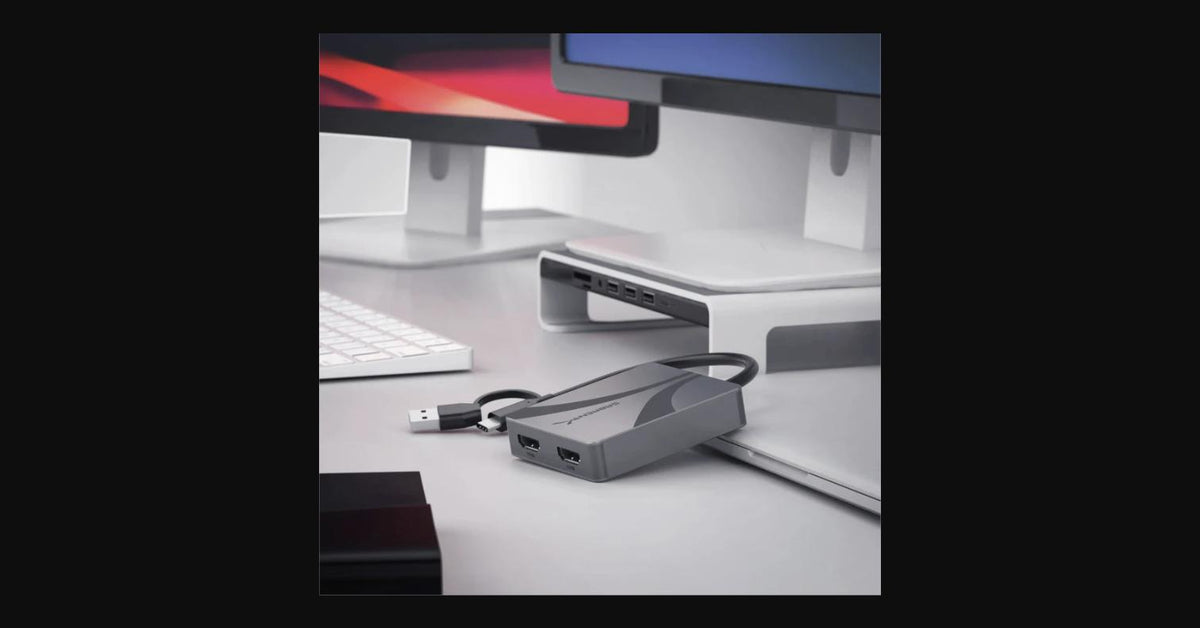 USB Type-C/A to Dual HDMI adapter
