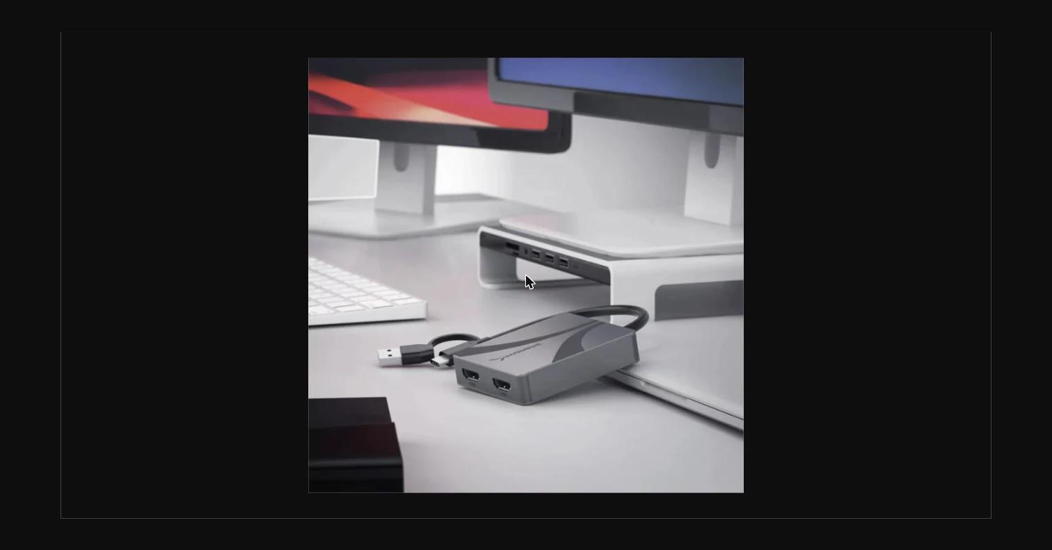 USB Type-C/A to Dual HDMI adapter