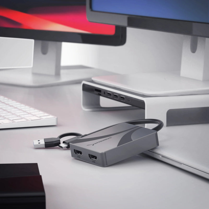 USB Type-C/A to Dual HDMI adapter