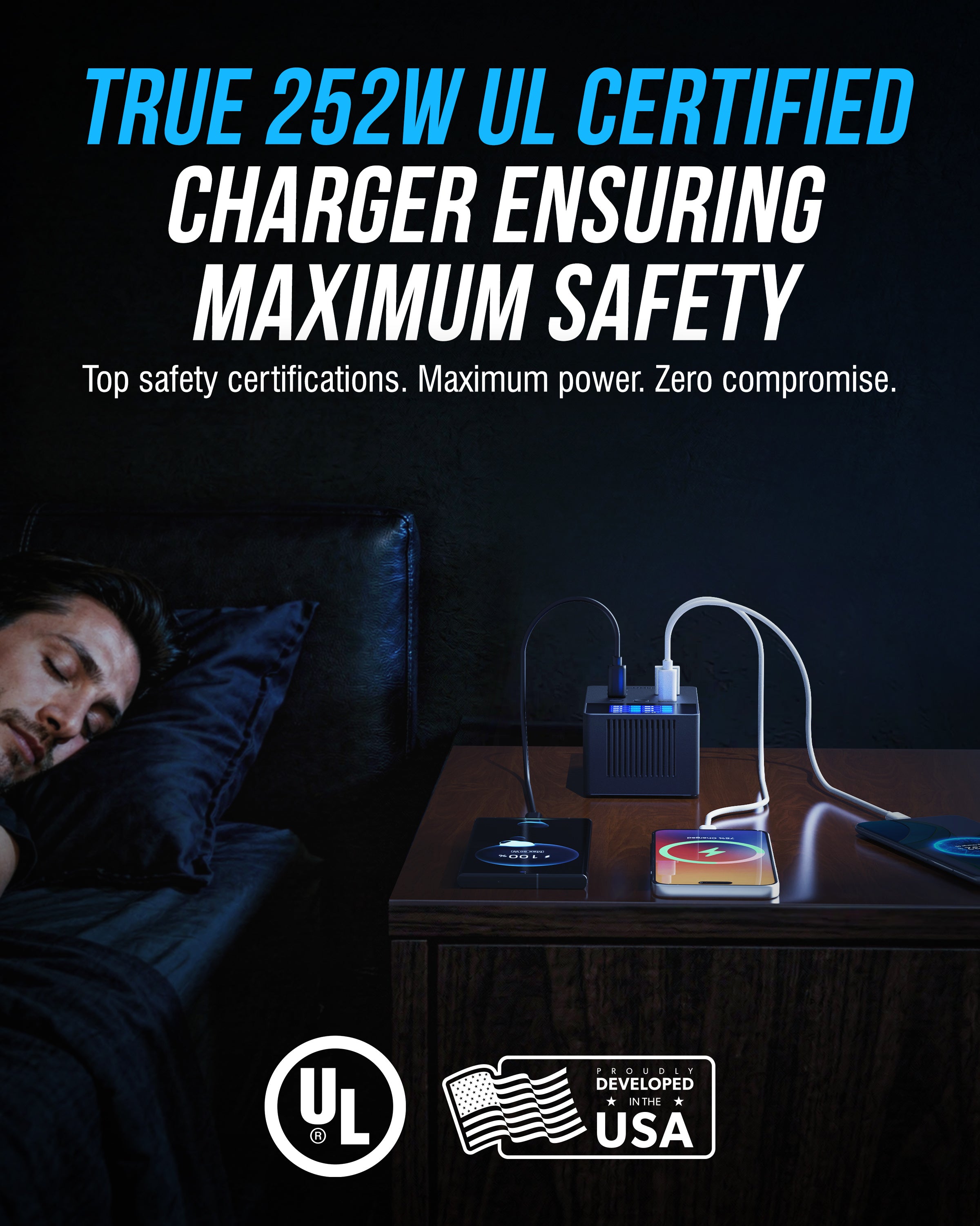 Voltik 252W 8-PORT USB PD 3.0 Charger