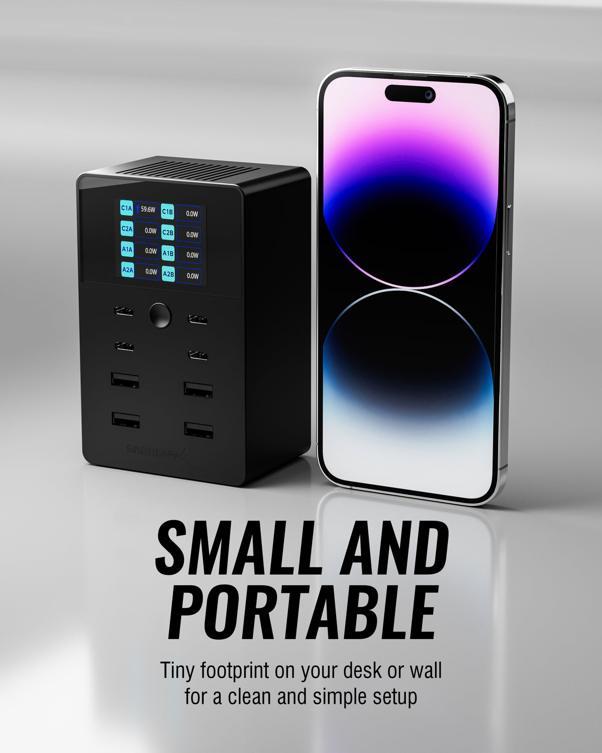 252W 8-PORT USB PD 3.0 Charger