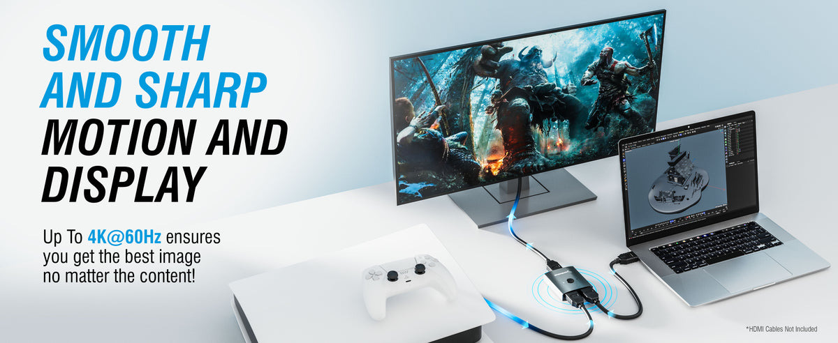 2-Port 4K HDMI Sharing Switch