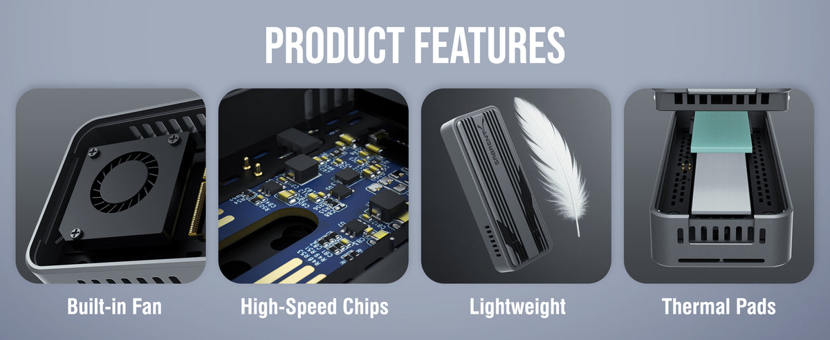 USB4 M.2 PCIe NVMe SSD Enclosure