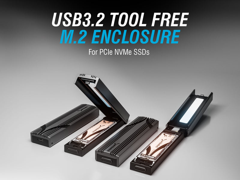 USB 3.2 Type-C Tool-free Enclosure