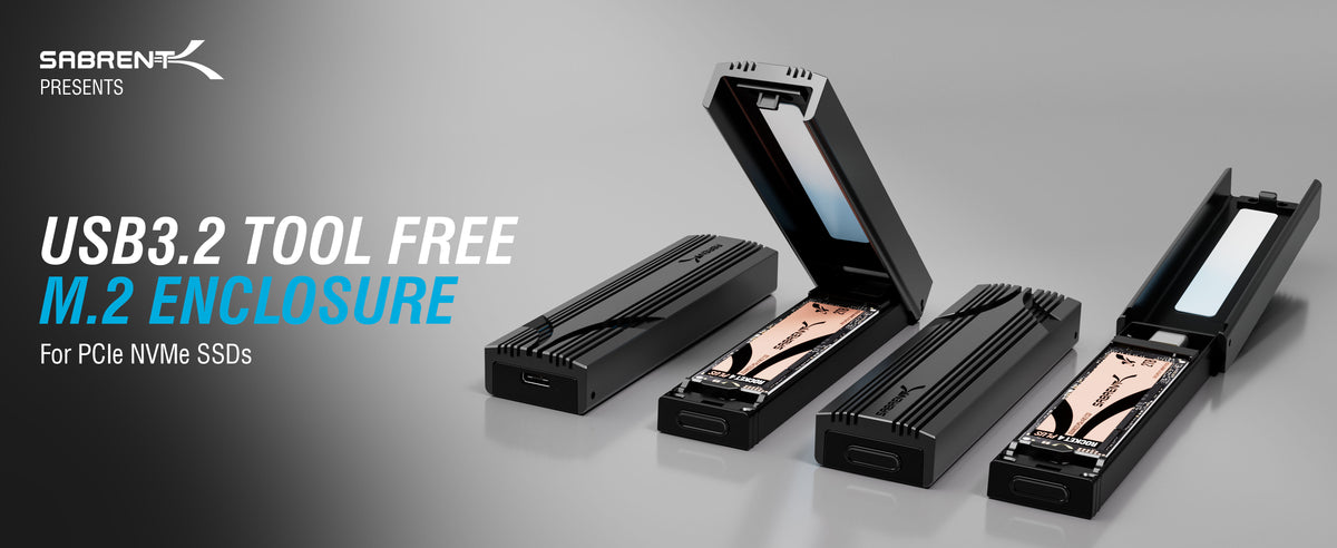 USB 3.2 Type-C Tool-free Enclosure