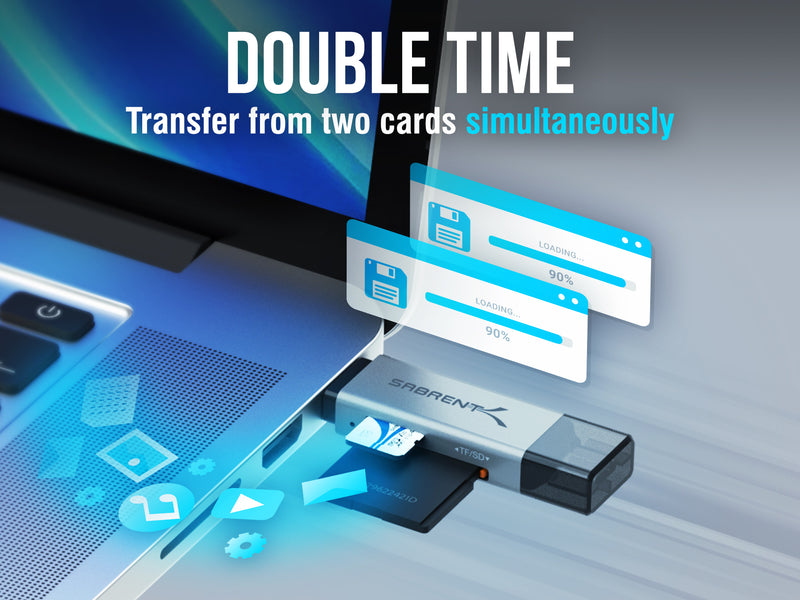 USB 3.0 and USB Type-C OTG Card Reader