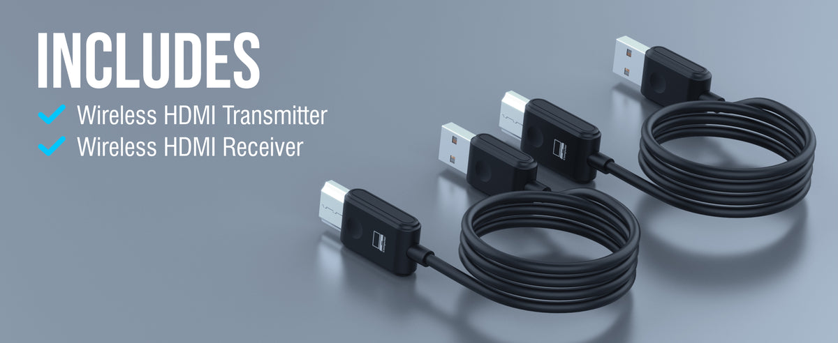 Wireless HDMI Display Adapter Transmitter & Receiver Set