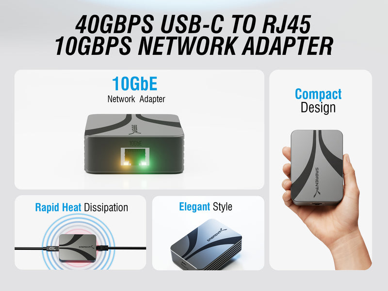 USB4 to 10GbE Network Adapter