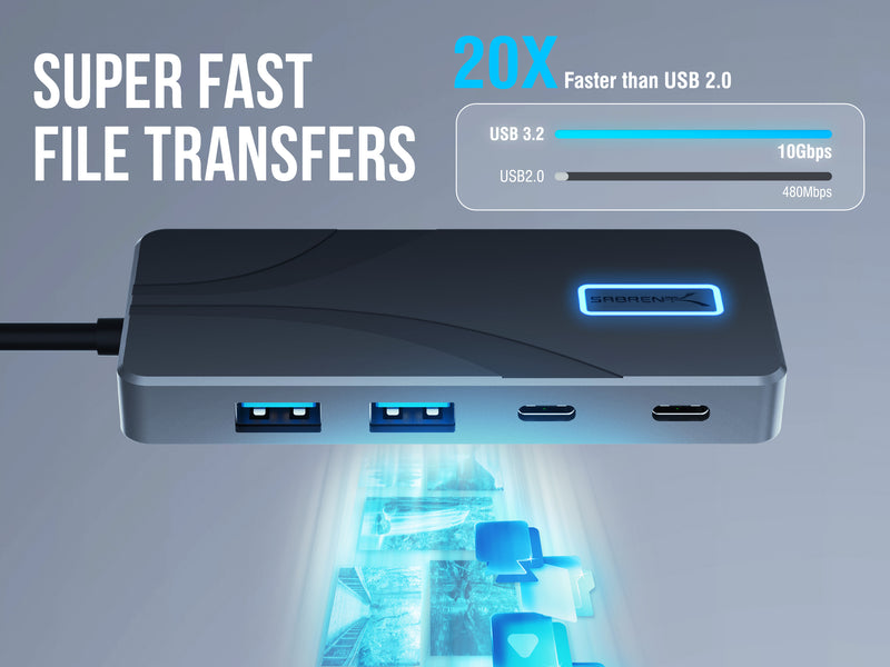 Type-C 10Gbps 5-Port Hub