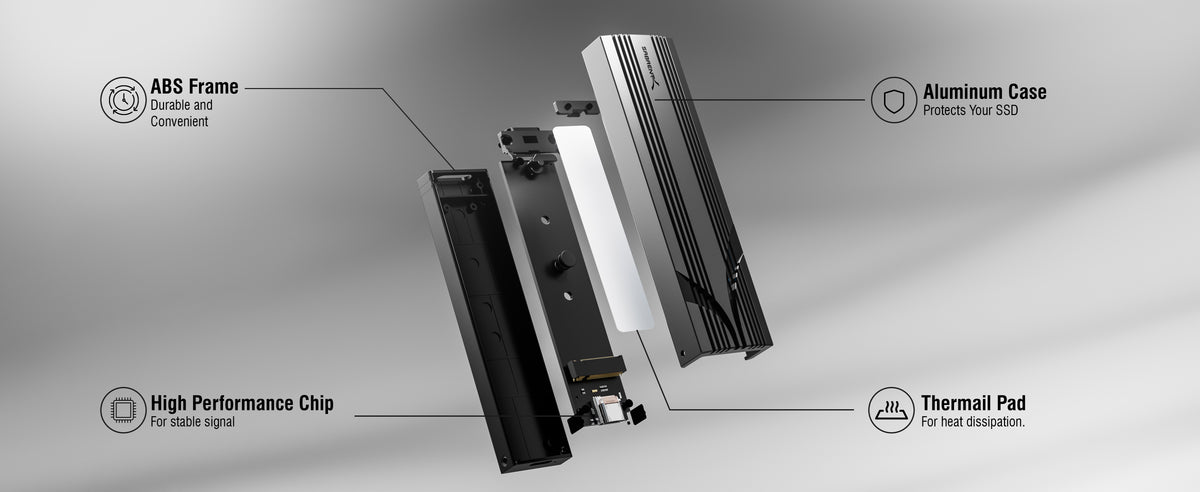 USB 3.2 Type-C Tool-free Enclosure