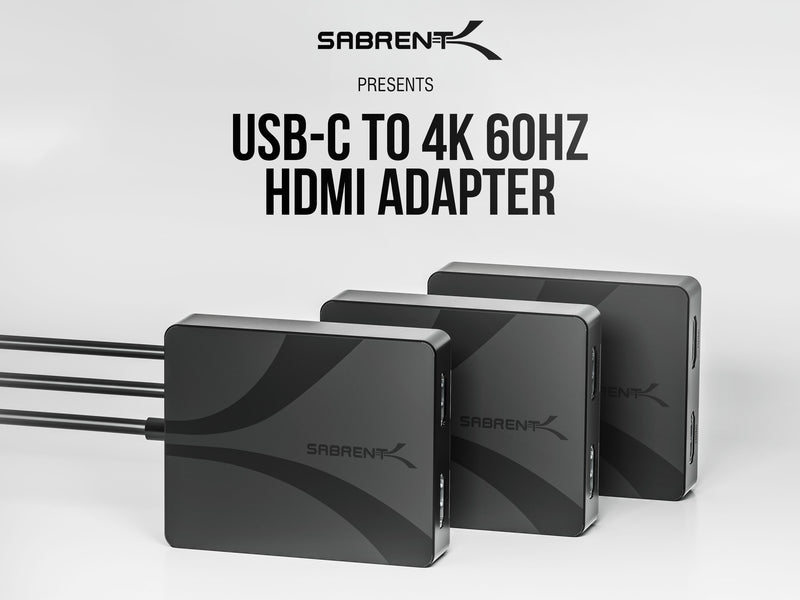 USB Type-C/A to Dual HDMI adapter