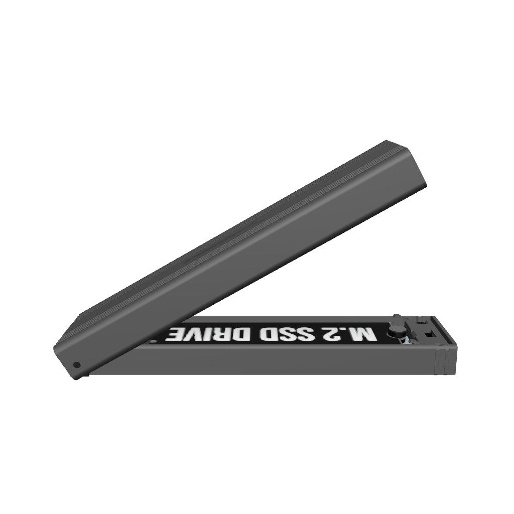 USB 3.2 Type-C Tool-Free Enclosure for M.2 PCIe NVMe and SATA SSDs