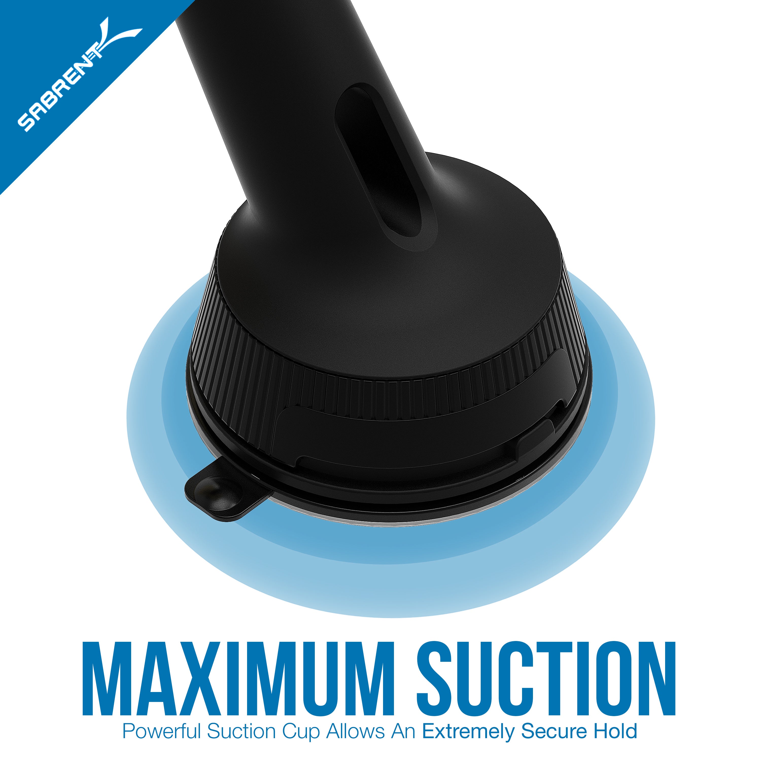 Universal Car Window/Dash Mount Holder for Most Smartphones Devices [Black]