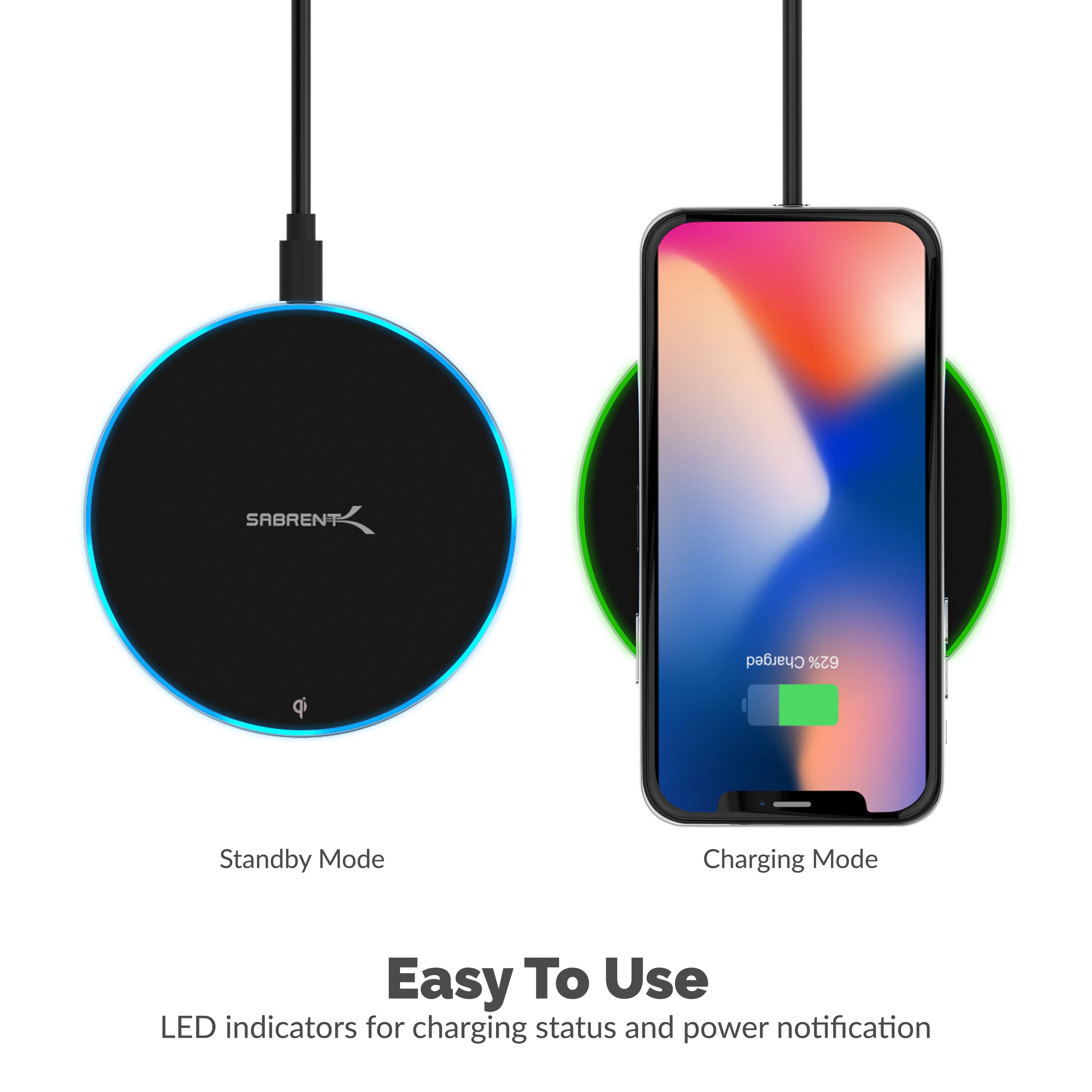 10W qi Wireless Fast Charger Charging Pad