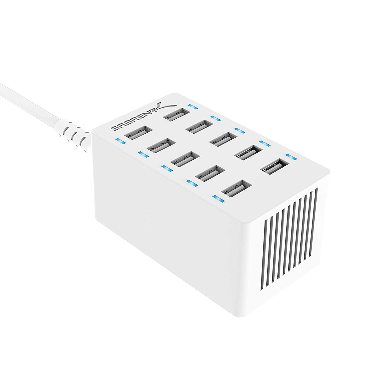 60 Watt (12 Amp) 10-Port Smart USB Rapid Charger