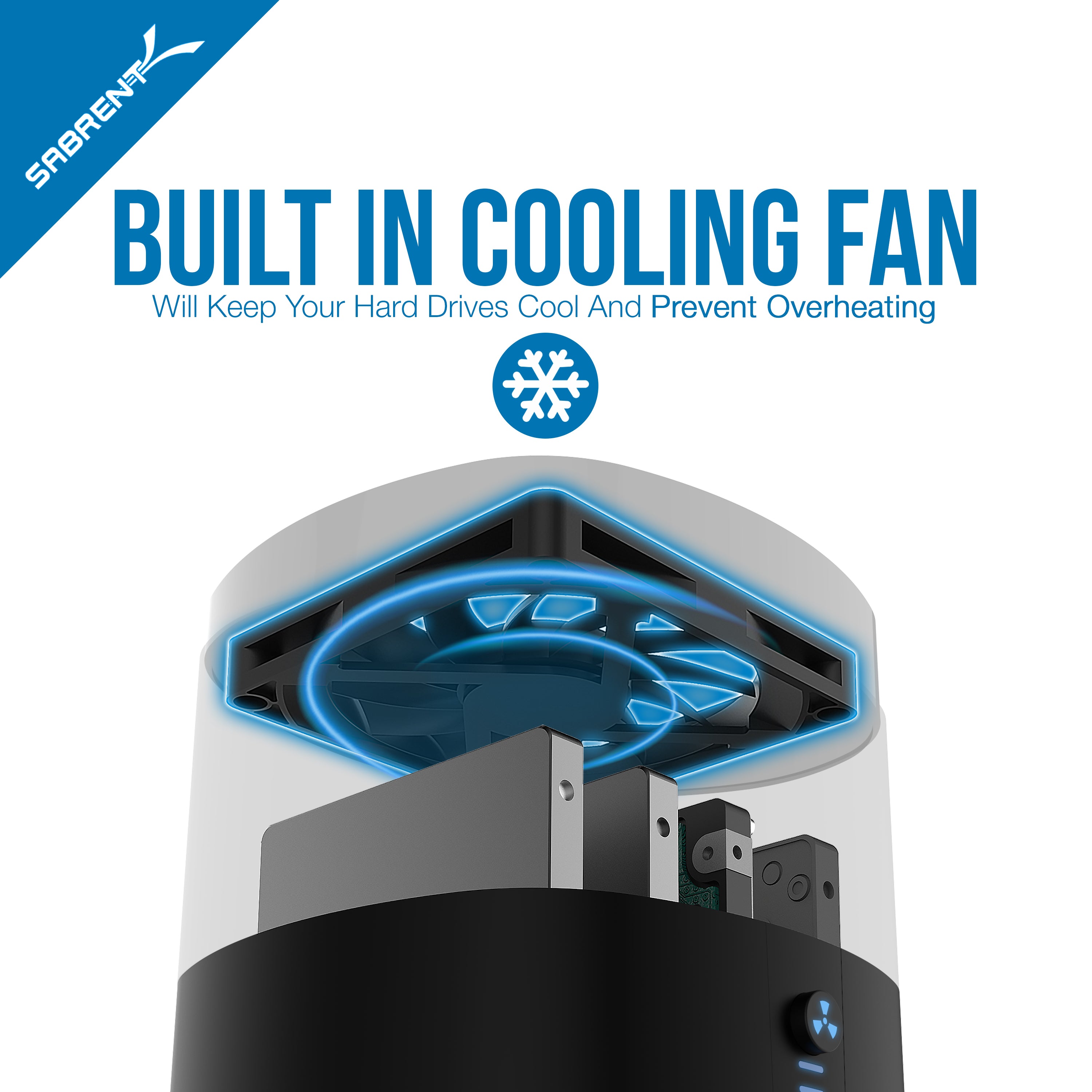 USB 3.0 4 Bay 2.5" Hard Drive/SSD Docking Station with Fan