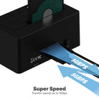 USB 3.0 SATA/SSD 2.5" HDD Docking Station with 3 USB Ports