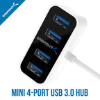 4 Port Mini USB 3.0 Hub
