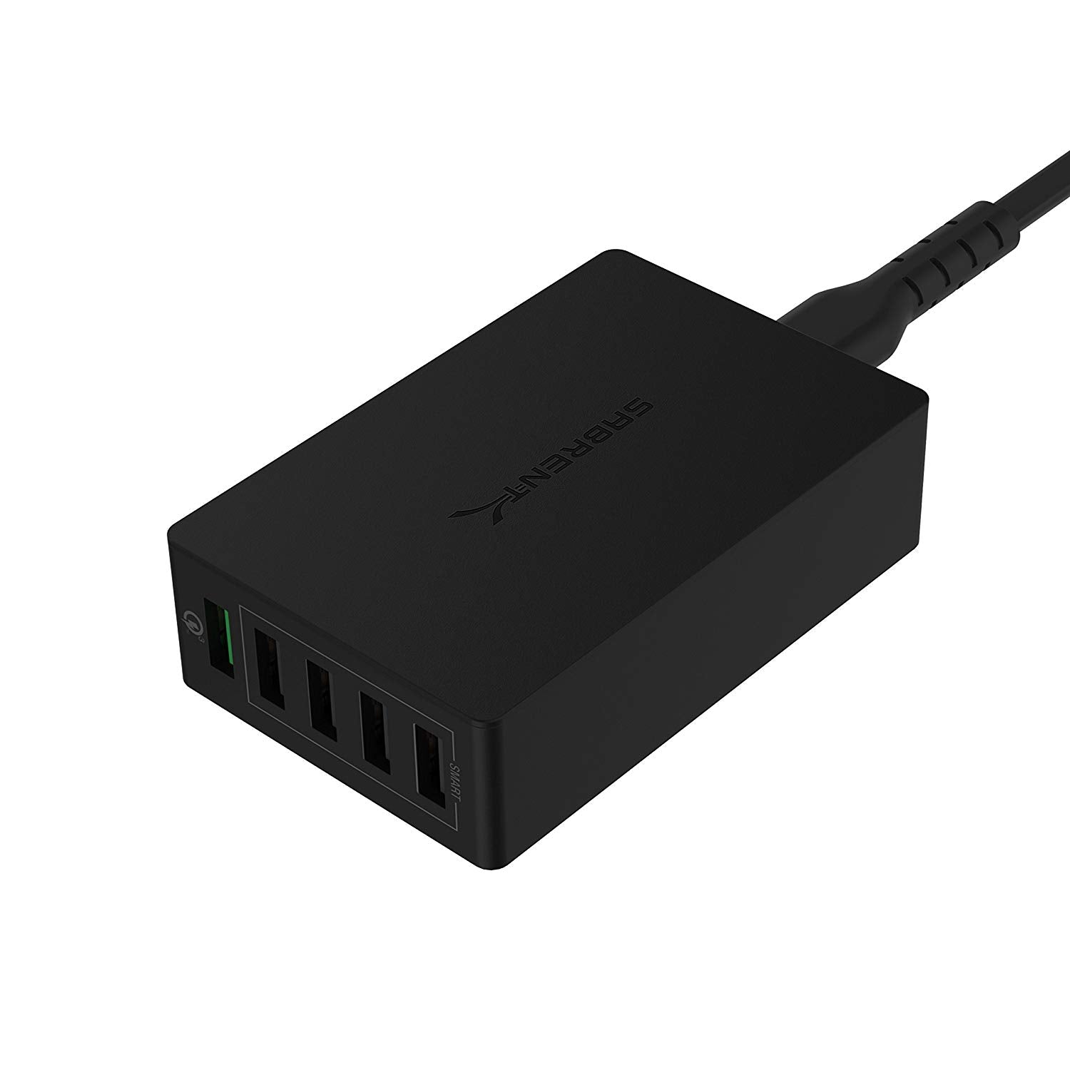 Quick Charge 3.0 [UL Certified] 54W 5-Port Family-Sized Desktop USB Rapid Charger. Smart USB Charger with Auto Detect Technology