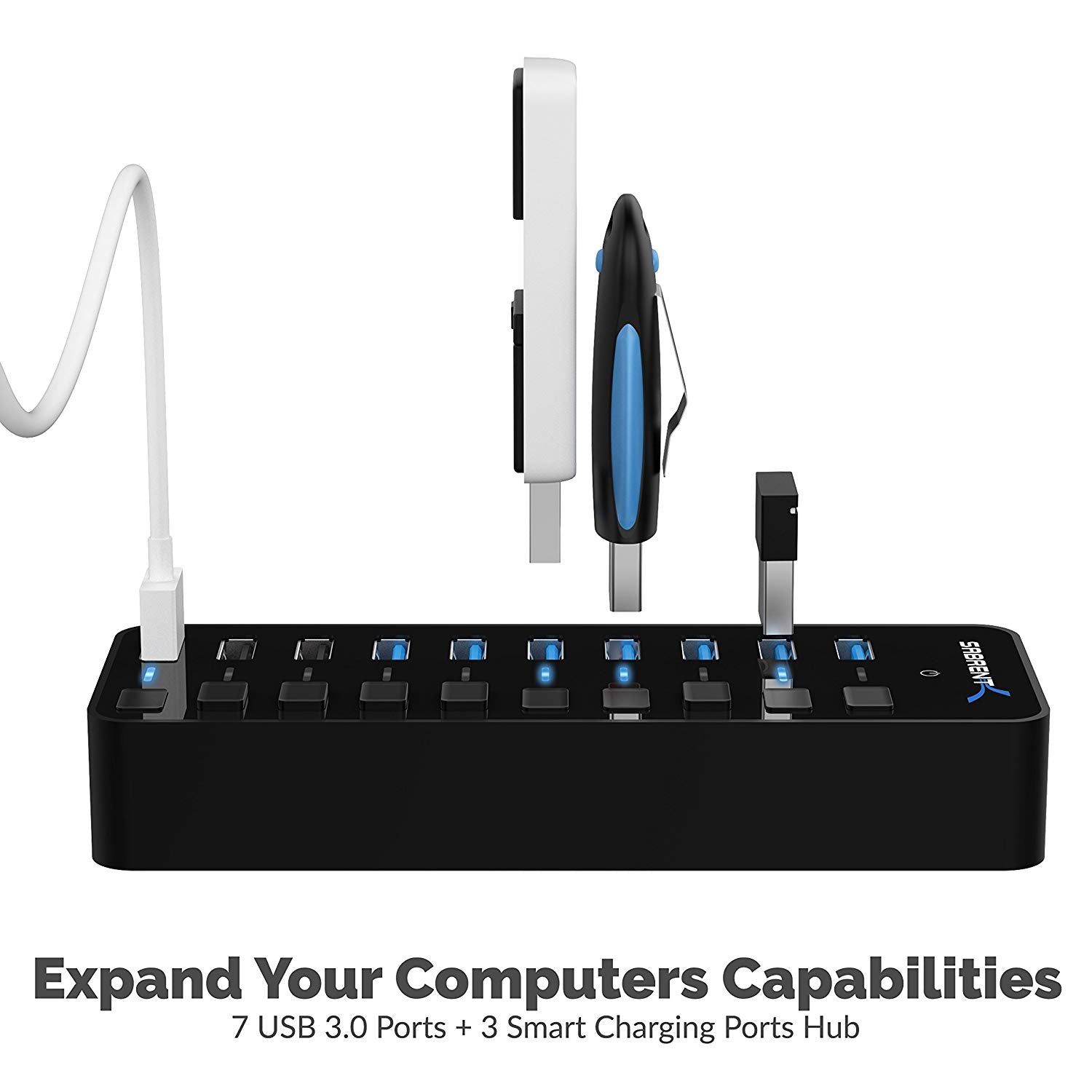 USB 3.0 Hub With Power Switches