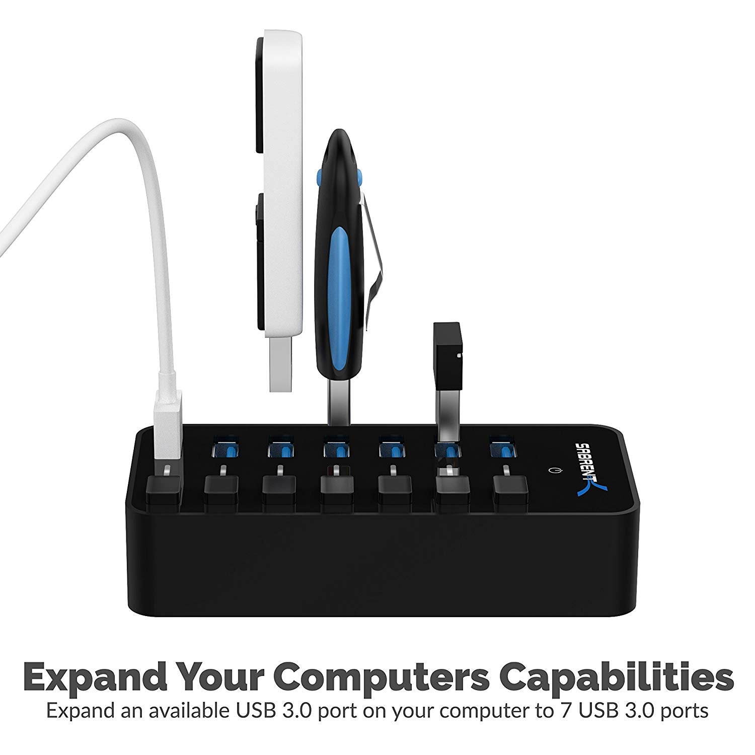 USB 3.0 Hub With Power Switches