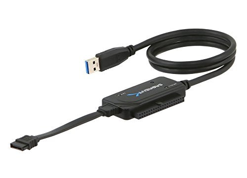 USB 3.0 TO SATA/IDE 2.5/3.5/5.25-INCH Hard Drive Converter With Power Supply &amp; LED Activity Lights [4TB Support]