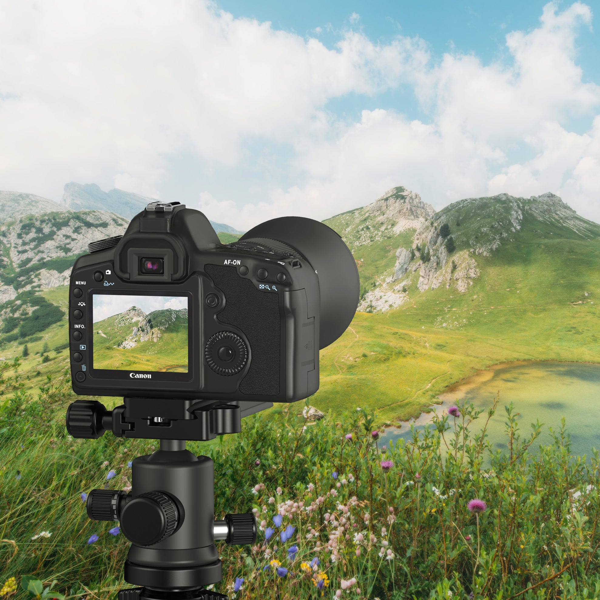 Aluminum Tripod With 360° Full Motion Camera Mount