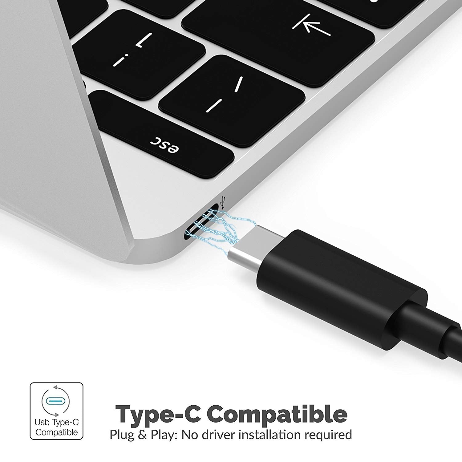 4-Port USB-C to USB 3.0 Mini Portable Hub