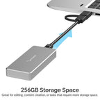 Sabrent Rocket Pro 256GB NVMe USB 3.1 External Aluminum SSD (SB-256-NVME)