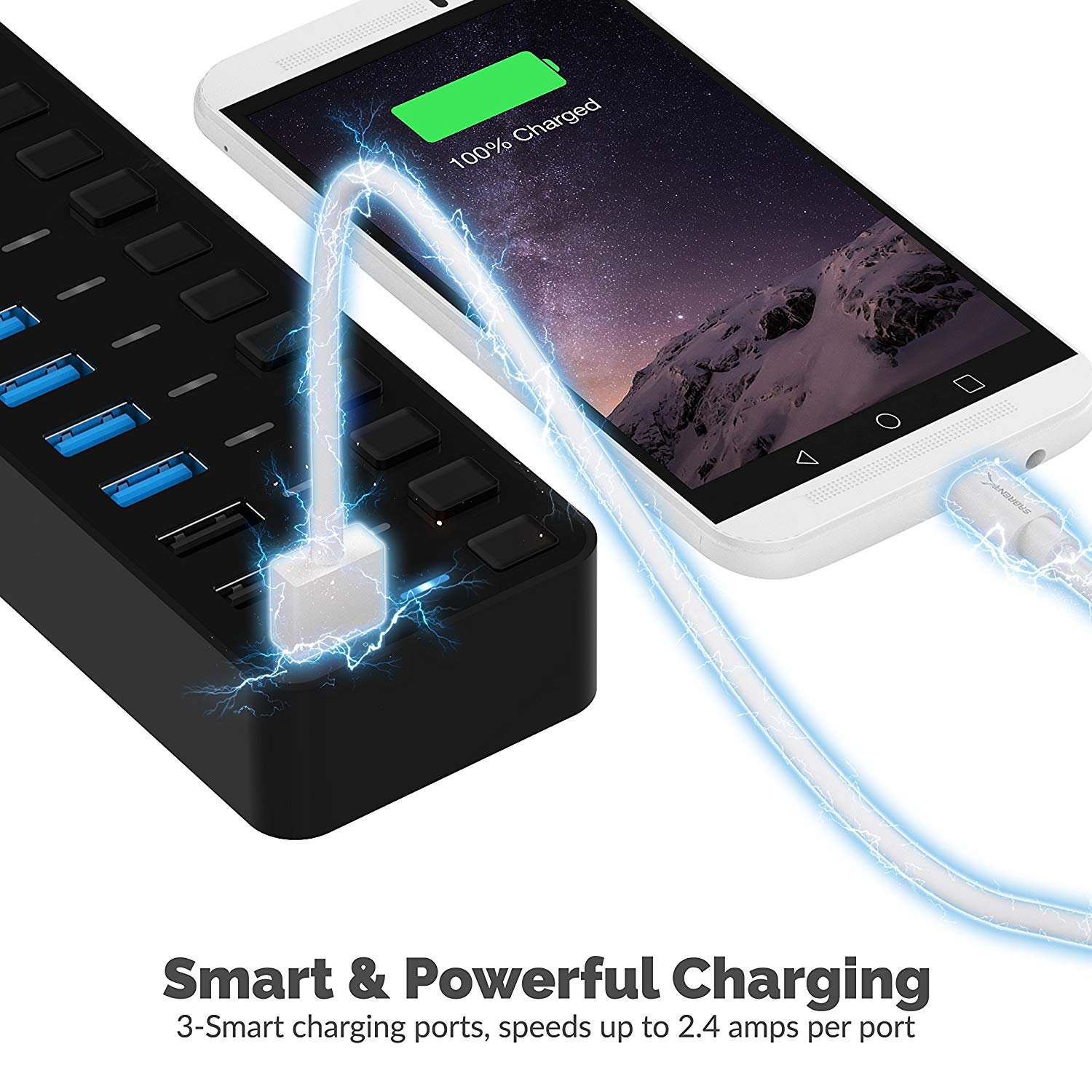 USB 3.0 Hub With Power Switches