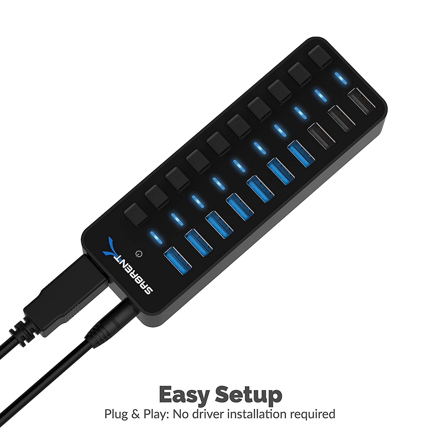 USB 3.0 Hub With Power Switches