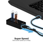 USB 3.0 Hub With Power Switches