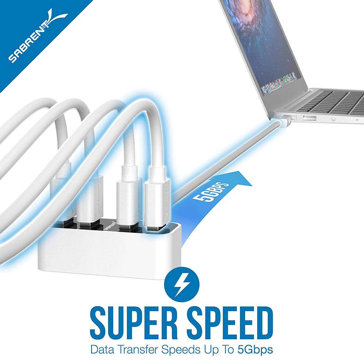 4 Port Mini USB 3.0 Hub