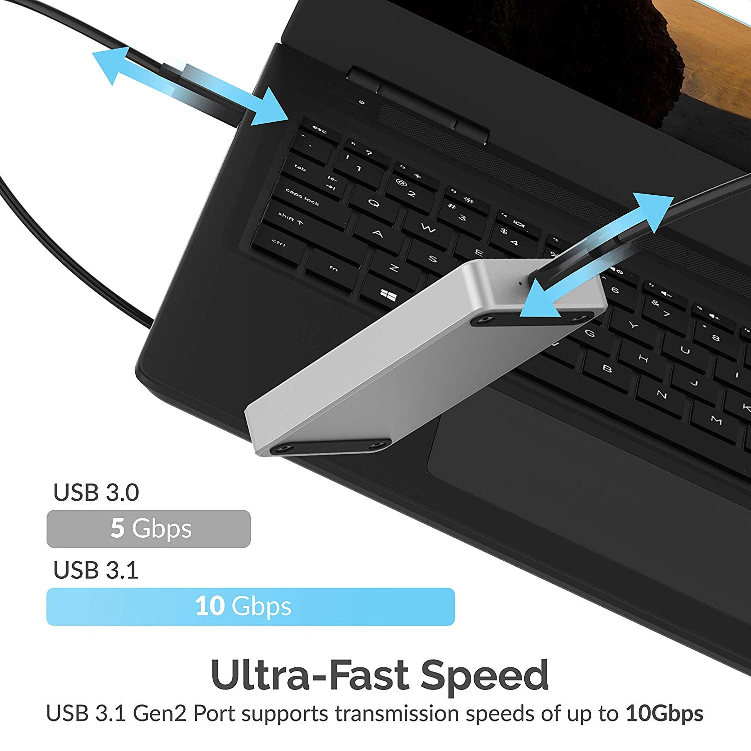 Sabrent Rocket Pro 1TB NVMe USB 3.1 External Aluminum SSD (SB-1TB-NVME)