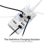 60 Watt (12 Amp) 10-Port Smart USB Rapid Charger